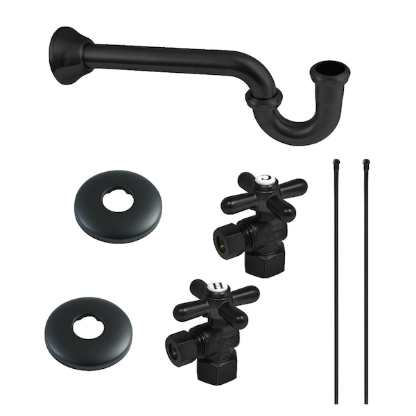 KPK100MBP Trimscape Plumbing Supply Kit Combo, Matte Black